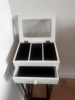 Juwelen koffer wit/ hout, Ophalen of Verzenden, Zo goed als nieuw, Wit