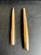 PARKER 61 vergulde pen + potloodset, Verzamelen, Gebruikt, Parker, Pennenset