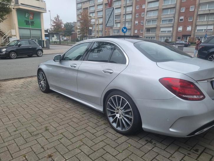 Mercedes C 220 Amg Line Automaat Pano, Auto's, Mercedes-Benz, Particulier, C-Klasse, Diesel, Euro 6, 5 deurs, Automaat, Zilver of Grijs