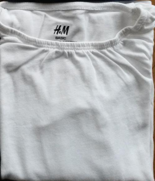 2x witte longsleeve H&M - maat 98/104, Kinderen en Baby's, Kinderkleding | Maat 98, Gebruikt, Meisje, Shirt of Longsleeve, Ophalen of Verzenden