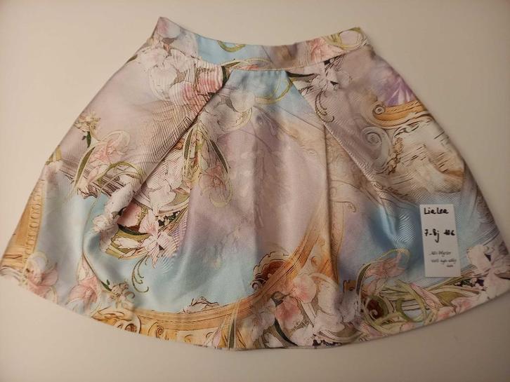 Prachtige rok van LiaLea 7-8 jaar zijde-look, Kinderen en Baby's, Kinderkleding | Maat 128, Zo goed als nieuw, Meisje, Jurk of Rok