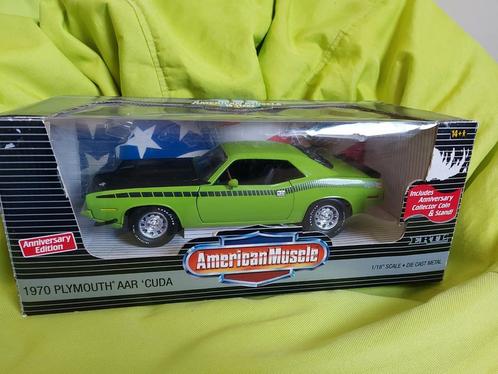 Plymouth AAR Cuda ERTL uit het jaar 1970, Hobby en Vrije tijd, Modelauto's | 1:18, Zo goed als nieuw, ERTL, Ophalen of Verzenden