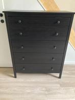 Ladekast, commode KOPPANG Ikea, 5 lades, zwartbruin, 90x114, Maison & Meubles, 25 à 50 cm, 5 tiroirs ou plus, Comme neuf, Enlèvement