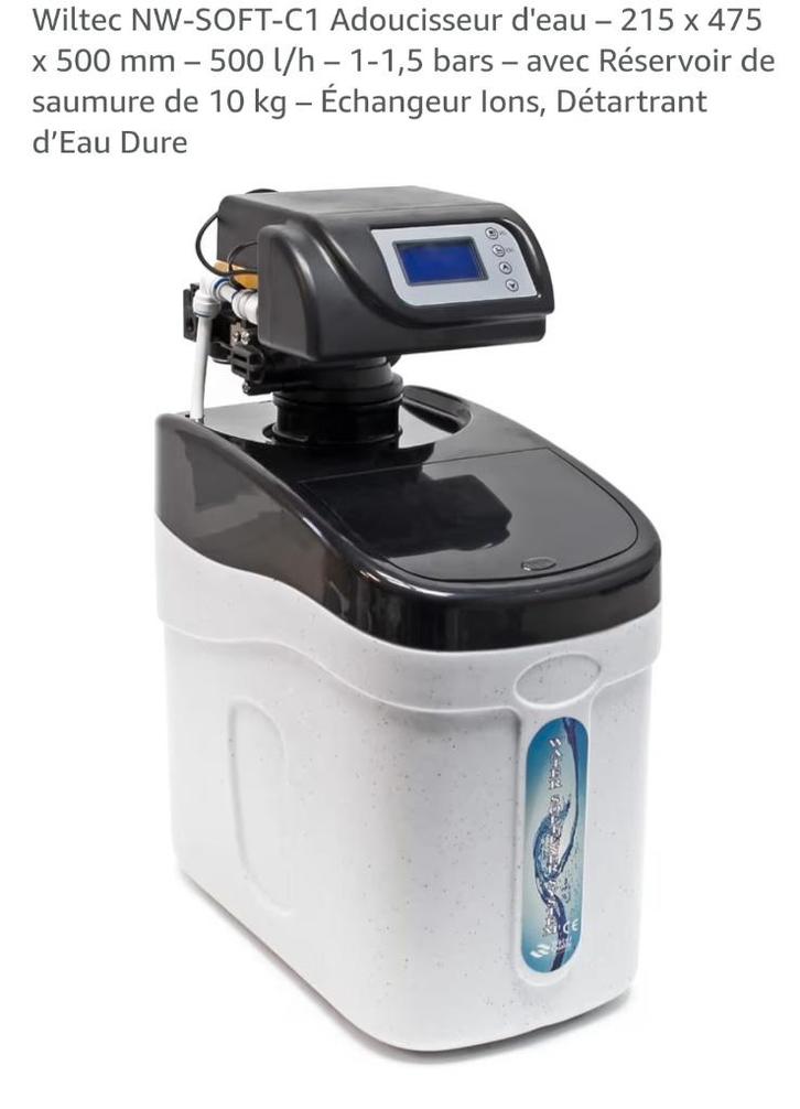 Adoucisseur d 'eau +  pre filtre, Electroménager, Adoucisseurs d'eau, Neuf, Adoucisseur d'eau au sel, Enlèvement ou Envoi