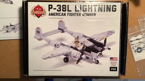 Lego Brickmania 2163: P-38L Lightning, Kinderen en Baby's, Speelgoed | Duplo en Lego, Zo goed als nieuw, Lego, Complete set, Ophalen of Verzenden