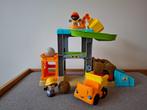 Little People Leren laden bouwplaats van Fisher Price, Ophalen, Zo goed als nieuw, Speelset, Met geluid