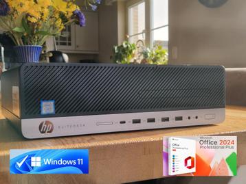 Win 11 HP EliteDesk i7 12x4.60Gz 16GB 1TB 4K Office 2024 beschikbaar voor biedingen