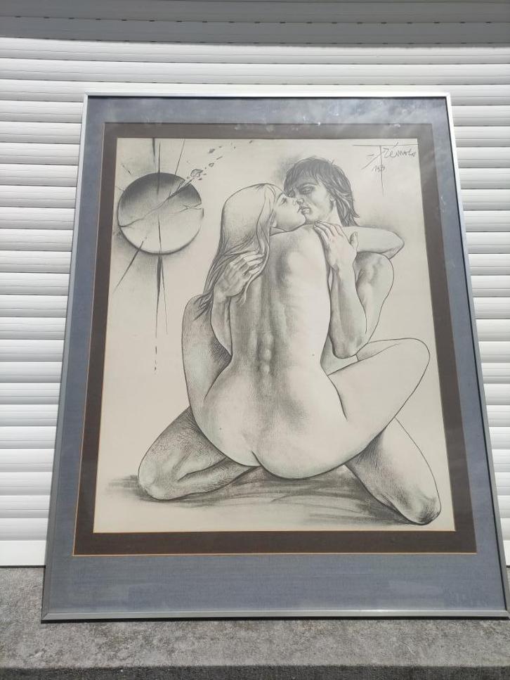 lithograhie signe pierre yves tremois, Antiek en Kunst, Kunst | Litho's en Zeefdrukken, Ophalen