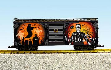 VOITURE D'HALLOWEEN USA TRAINS R19125 échelle G neuve ! ! ! disponible aux enchères