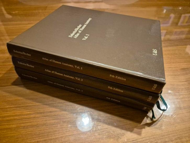 Sobotta/Becher – Atlas of Human Anatomy (9th edition, 3 volu, Boeken, Encyclopedieën, Zo goed als nieuw, Ophalen
