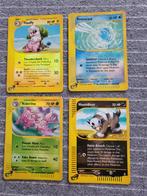 Pokémon 4 kaarten reverse holo Aquapolis, Ophalen of Verzenden, Zo goed als nieuw