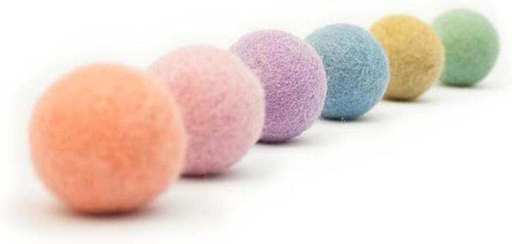 Set van 6 vilten kattenballen GRATIS ELVERING, Dieren en Toebehoren, Katten-accessoires, Nieuw, Verzenden