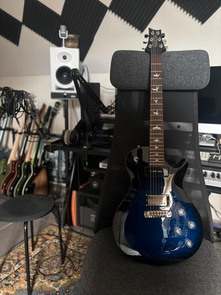 PRS SE Chris Robertson Kentucky Blue singlecut, Muziek en Instrumenten, Snaarinstrumenten | Gitaren | Elektrisch, Zo goed als nieuw