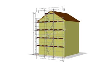 Échafaudage alu complet de 85m²