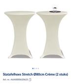 Statafelhoezen crèmekleurig te koop, Ophalen, Zo goed als nieuw