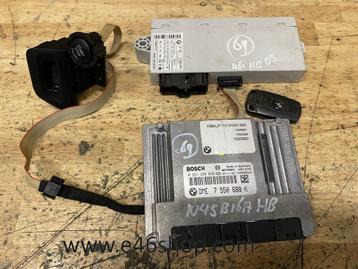 ECU SET MET SLEUTEL BMW E87 116i M45 MOTOR HANDBAK  OE 75506 beschikbaar voor biedingen