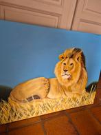 Modern leeuw schilderij, Antiek en Kunst, Ophalen