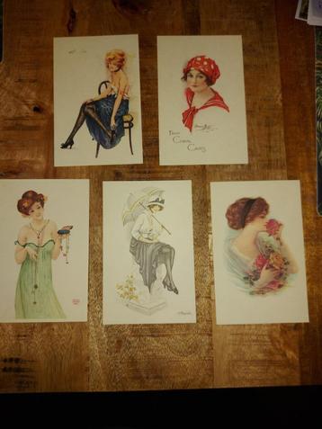 Postkaarten met dames / pin up