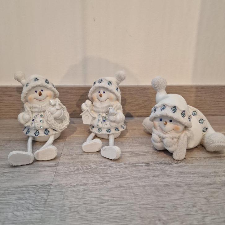 Set mooie sneeuwmannen, Huis en Inrichting, Woonaccessoires | Overige, Zo goed als nieuw, Ophalen of Verzenden