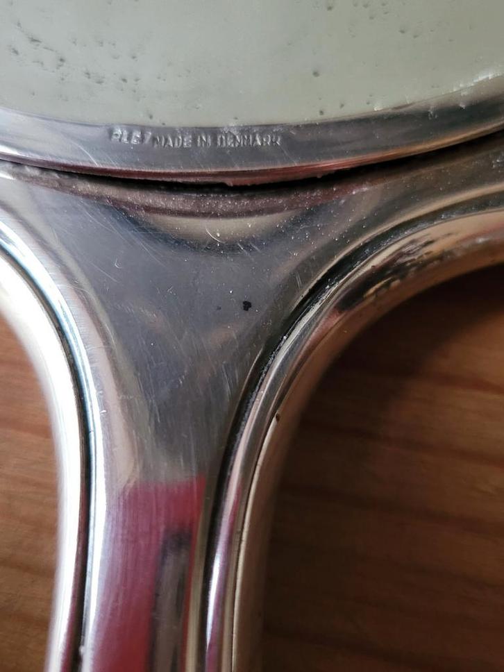 Antieke Art Deco handspiegel, Antiek en Kunst, Antiek | Zilver en Goud, Zilver, Ophalen of Verzenden