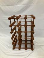 Vintage wijnrek teak hout Nissen Langaa Denmark, Ophalen of Verzenden, Gebruikt, Hout