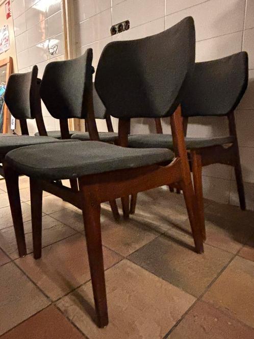 6 originele stoelen jaren zeventig van Simpla-Lux, (breda), Huis en Inrichting, Stoelen, Gebruikt, Stof, Ophalen