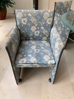 Klassieke gebloemde Cassina-fauteuils set van 5, Huis en Inrichting, Ophalen, Gebruikt