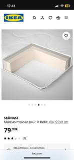 Matelas mousse pour lit bébé, 60x120x8 cm, Enlèvement, Comme neuf, Lit