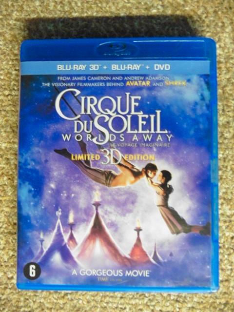 Cirque Du Soleil - Worlds Away (Limited) Blu ray+3D+Dvd, CD & DVD, Blu-ray, Comme neuf, Musique et Concerts, 3D, Coffret, Enlèvement ou Envoi