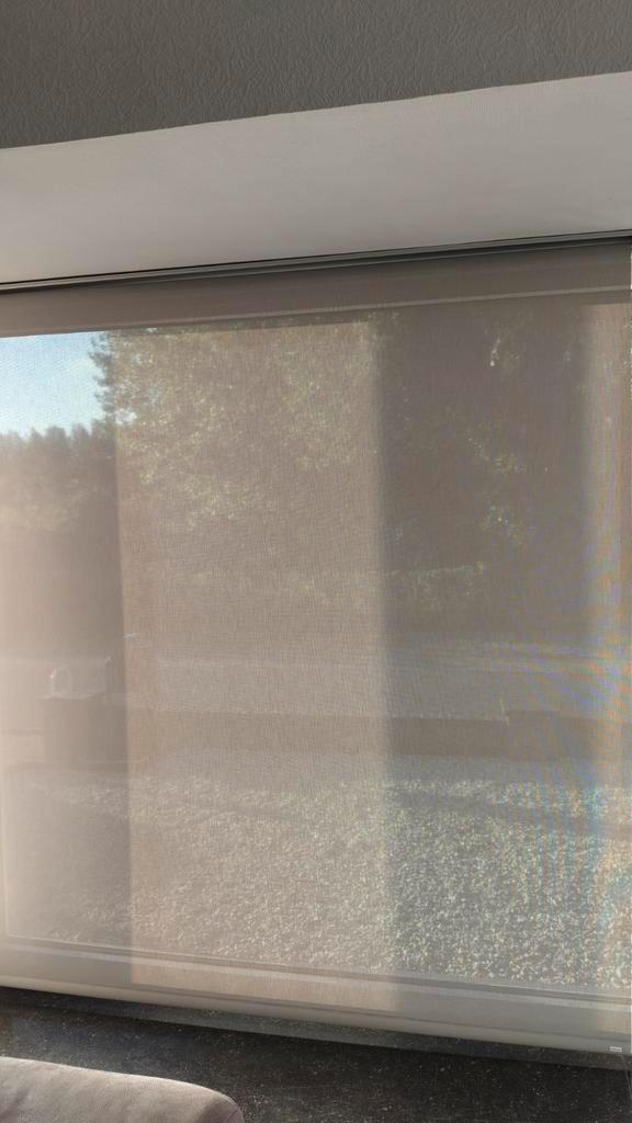 Screen/gordijn grijs Heytens, Huis en Inrichting, Stoffering | Gordijnen en Lamellen, Ophalen