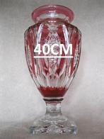 Val Saint Lambert - rood/roze Jupiter H:40cm, Antiek en Kunst, Ophalen