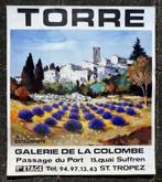 Vintage poster, 1981. Promotie voor kunstgalerij St-Tropez., Enlèvement