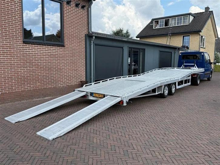 Tijhof AUTOTRANSPORTER 10 Meter Lier (bj 2013), Auto's, Vrachtwagens, Aanhangers en Opleggers, Overige brandstoffen, Zilver of Grijs