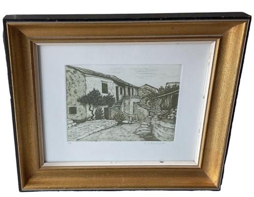 Elizabeth S. Elmhirst ets A/P., Antiek en Kunst, Kunst | Etsen en Gravures, Ophalen of Verzenden