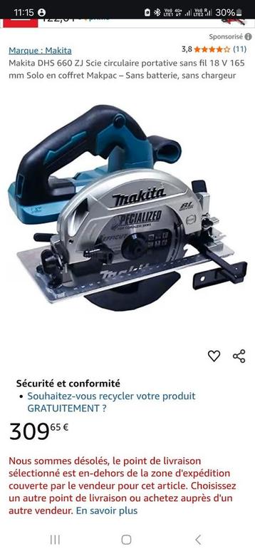 Makita dhs660 beschikbaar voor biedingen