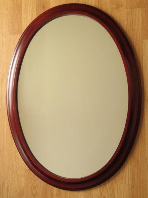 grand miroir ovale 79x58cm, Huis en Inrichting, Woonaccessoires | Spiegels, Zo goed als nieuw, 50 tot 75 cm, Minder dan 100 cm