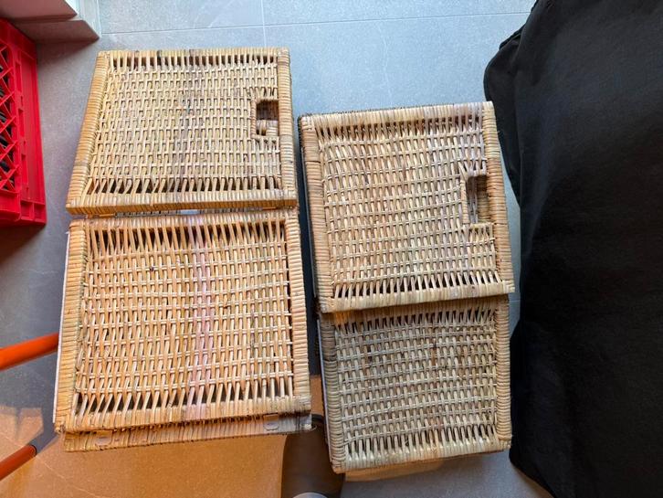 Opbergmanden Ikea, Kallax insert, Huis en Inrichting, Woonaccessoires | Schalen en Manden, Gebruikt, Mand, Vierkant, Ophalen