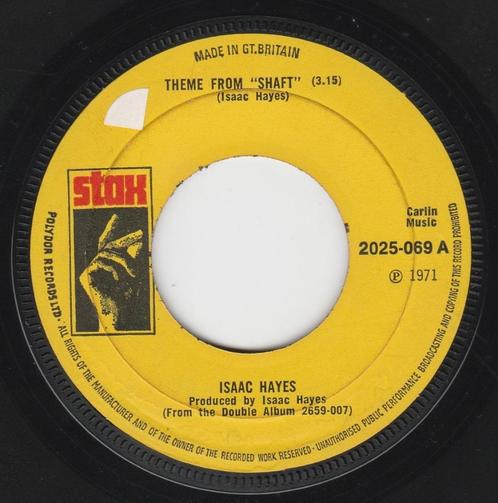 Isaac Hayes – Theme From "Shaft" / Cafe Regio’s (Instr.), CD & DVD, Vinyles Singles, Utilisé, Single, Autres genres, 7 pouces