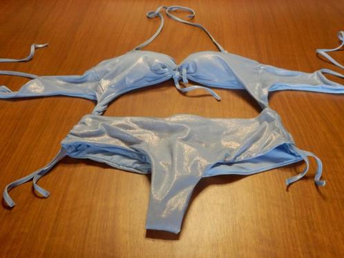(77) - maillot femme t.38 bleu  brillant - tezenis -, Kleding | Dames, Badmode en Zwemkleding, Zo goed als nieuw, Bikini, Blauw