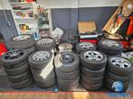 Partij ALU velgen banden 10 sets Mercedes VW BMW Volvo Peuge, Ophalen, Gebruikt, Banden en Velgen, All Season