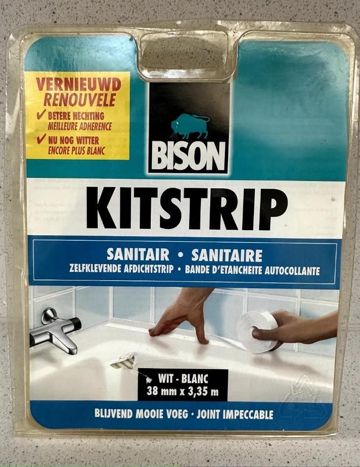 Kitstrip Bison wit 38 mm, Doe-het-zelf en Bouw, Overige Doe-Het-Zelf en Bouw, Nieuw, Ophalen