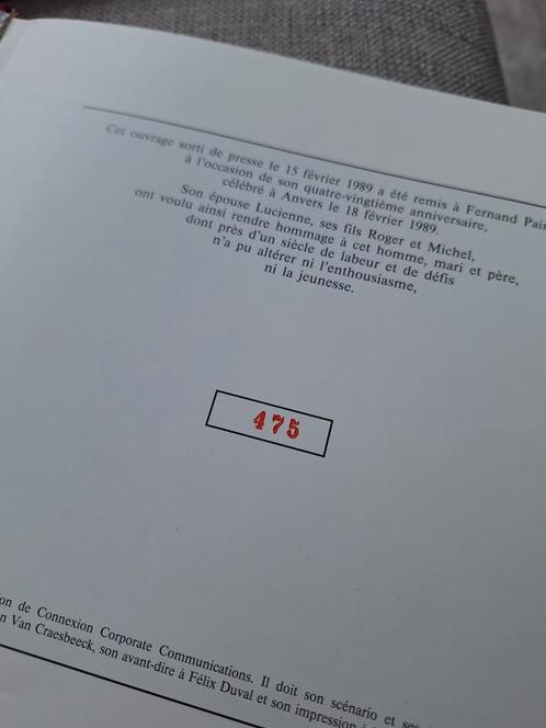 Boek limited edition 1989 Fernand Painblanc papierhandelaar, Boeken, Overige Boeken, Ophalen of Verzenden