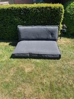 Grijze kussens tuin (europallet) in perfecte staat, Tuin en Terras, Tuinsets en Loungesets, Ophalen, Zo goed als nieuw, Overige materialen