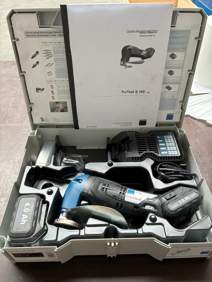 TRUMPF accu schaar TruTool S160(1A5) TRUMPF batterijen, Doe-het-zelf en Bouw, Gereedschap | Handgereedschap, Zo goed als nieuw