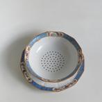 Bol passoire vintage avec assiette inférieure Porcelaine Bav, Enlèvement ou Envoi