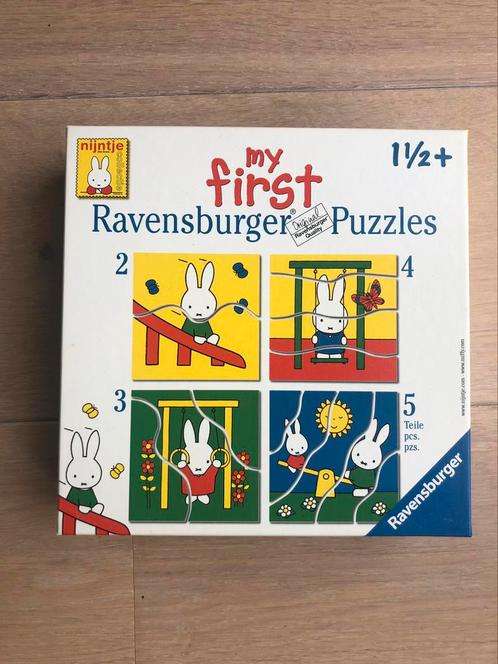 Puzzle Miffy / Nijntje My first Ravensburger - 4 puzzles, Kinderen en Baby's, Speelgoed | Kinderpuzzels, Zo goed als nieuw, 6 maanden tot 2 jaar