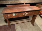 Vintage schoolbank, Ophalen, Gebruikt, Bureau