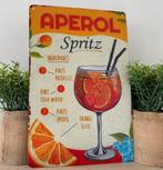 Metalen reclamebord Aperol Spritz, Verzamelen, Ophalen of Verzenden, Nieuw, Reclamebord, Plaat of Schild