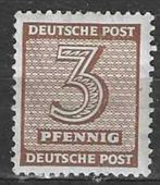 Duitsland West Saxen 1945 - Yvert 7 - 3 Pf. (PF), Postzegels en Munten, Verzenden, Postfris