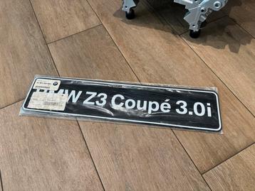 OEM BMW Z3 Coupé showroomplaat beschikbaar voor biedingen
